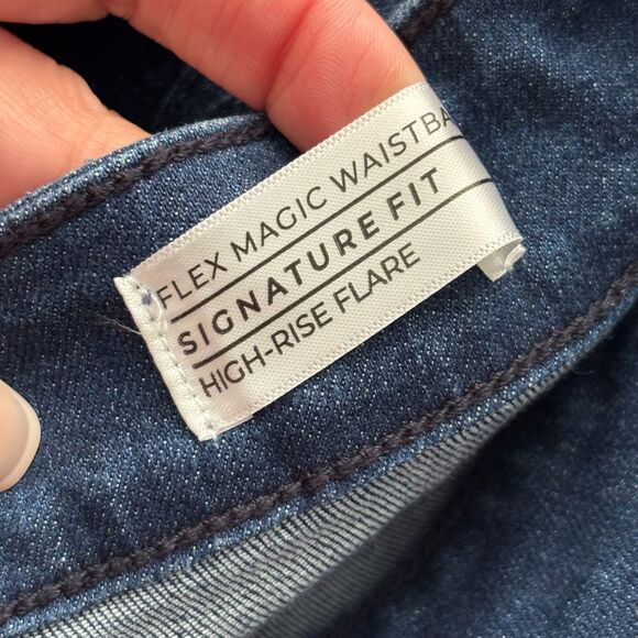 Lane Bryant Jeans Signature Fit High-Rise Dressy Flare Flex Magic Size 14 C196 - Picture 8 of 10